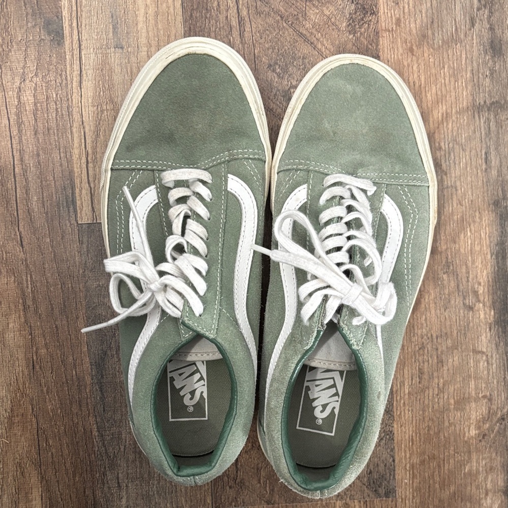 Vans Women’s Sage Green vans old skool size 9 women’s